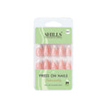 Reusable Almond Press On Nails - Peach
