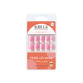 Reusable French Square Press On Nails - Pink