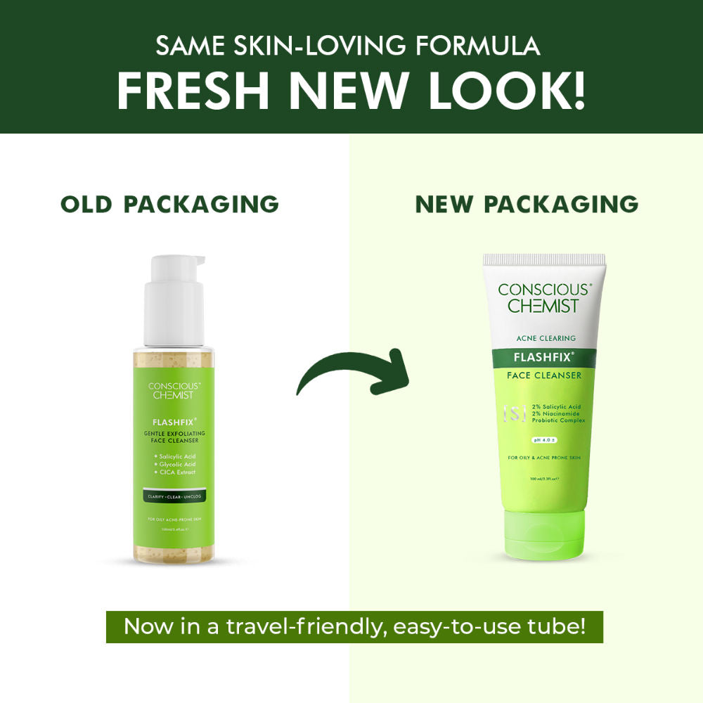 Salicylic Acid Face Wash For Oily Acne Prone Skin With Glycolic Acid &CICA Extract