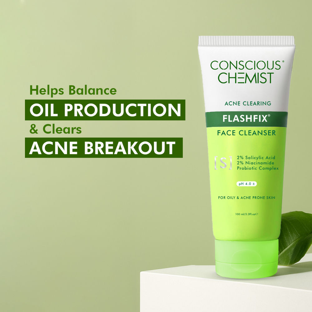 Salicylic Acid Face Wash For Oily Acne Prone Skin With Glycolic Acid &CICA Extract