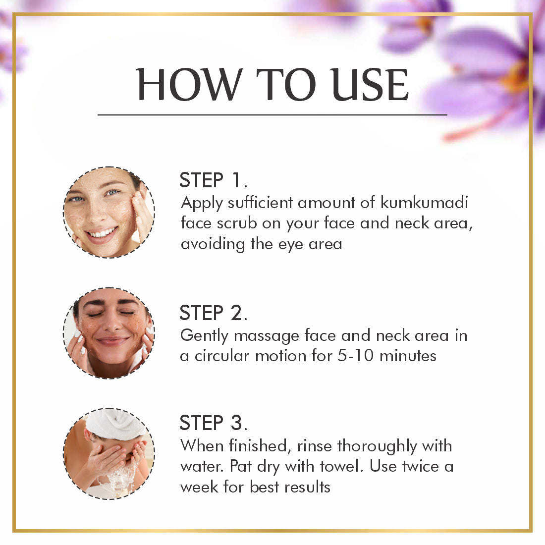 Kumkumadi Saffron Face Scrub