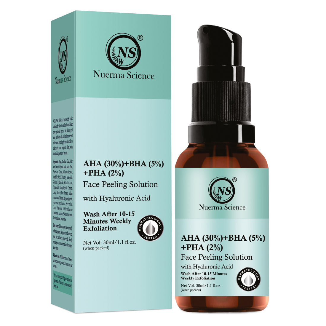 AHA 30% + BHA 5% + PHA 2% Face Peeling Solution Serum