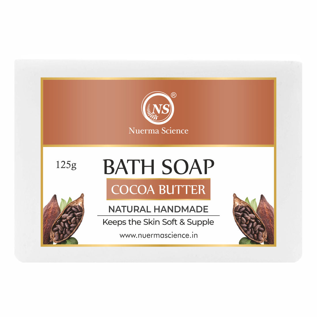 Organic Handmade Cocoa Butter Bathing Bar Soap