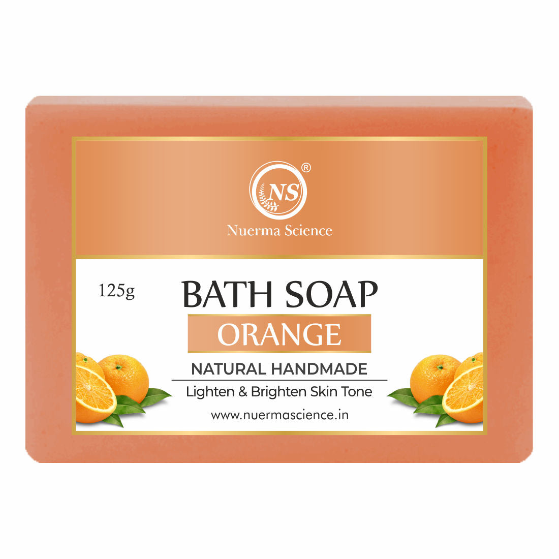 Natural Orange Handmade Bath Soap