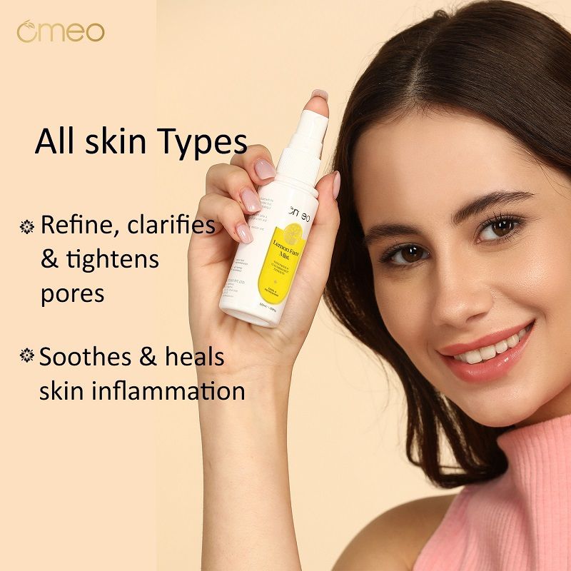 Lemon Face Mist With Papaya & Cucumber Extract - Cool & Refershing