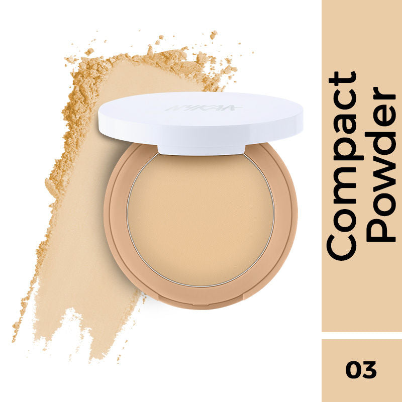 All Day Matte 12HR Oil Control Face Compact Powder With SPF 15 PA ++ - Beige 03