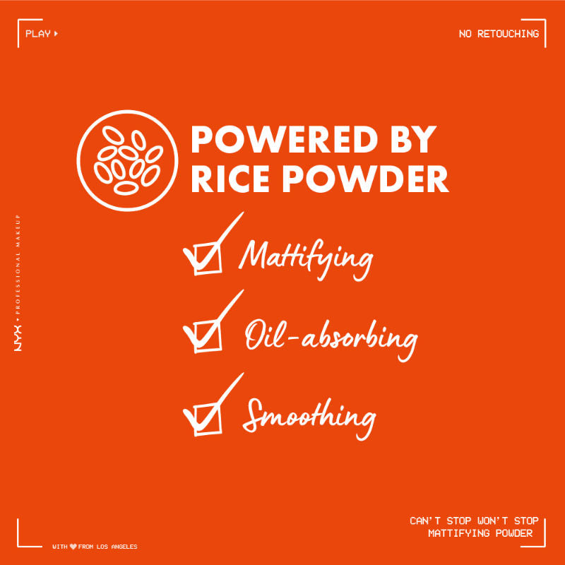 Can't Stop Won't Stop Mattifying Powder - Tan