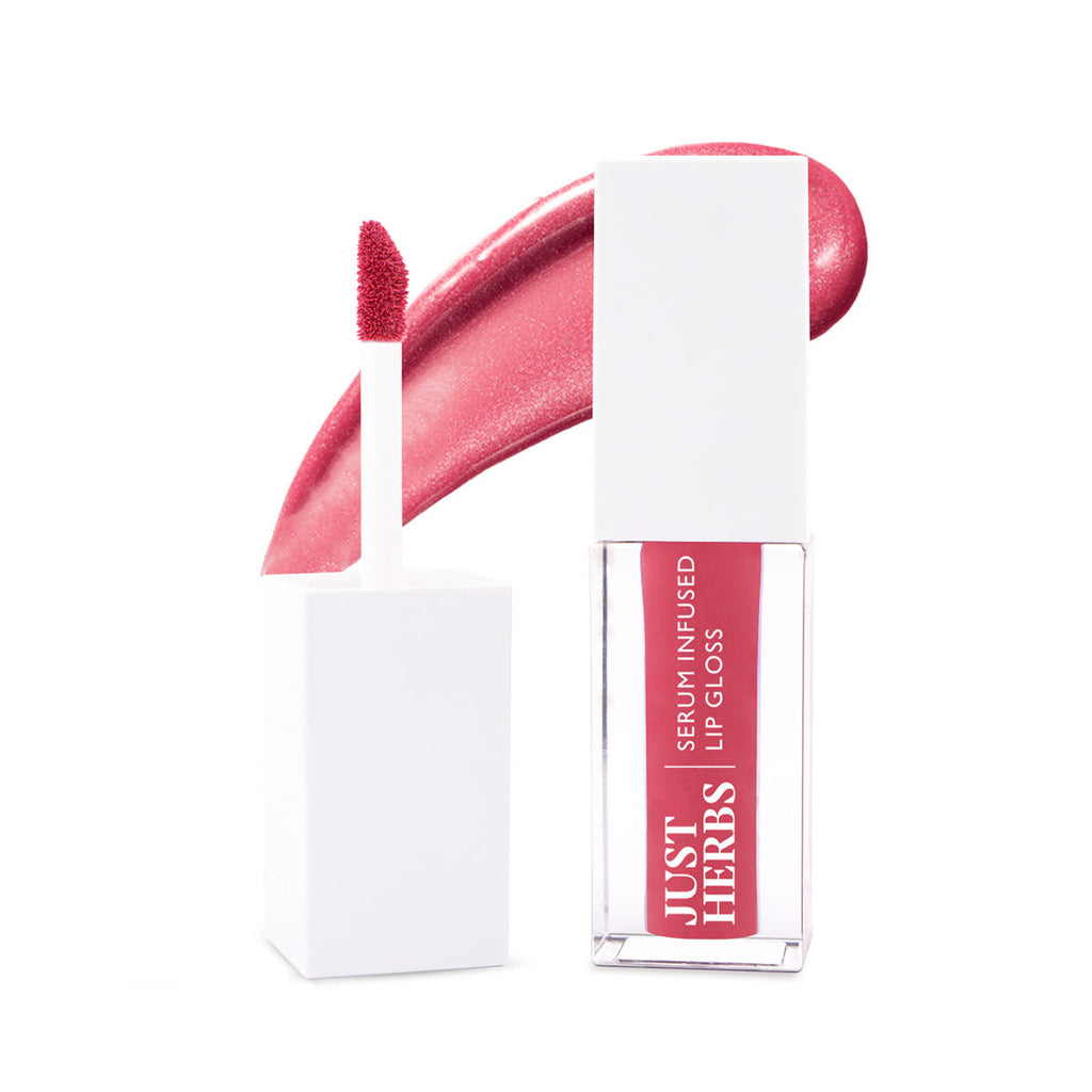 Serum Infused Lip Gloss, Cherry Blossom – Glossy Finish & Hydrating Feel - Peony Pearl