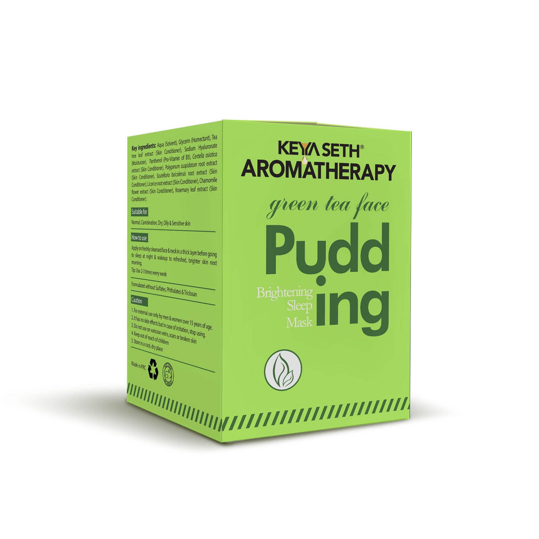 Keya Seth Aromatherapy, Green Tea Face Pudding Brightening Sleeping Mask