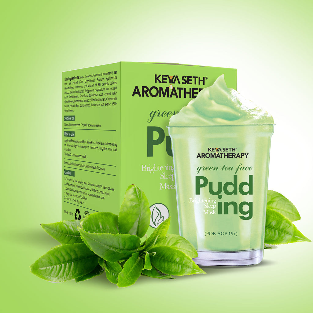 Keya Seth Aromatherapy, Green Tea Face Pudding Brightening Sleeping Mask