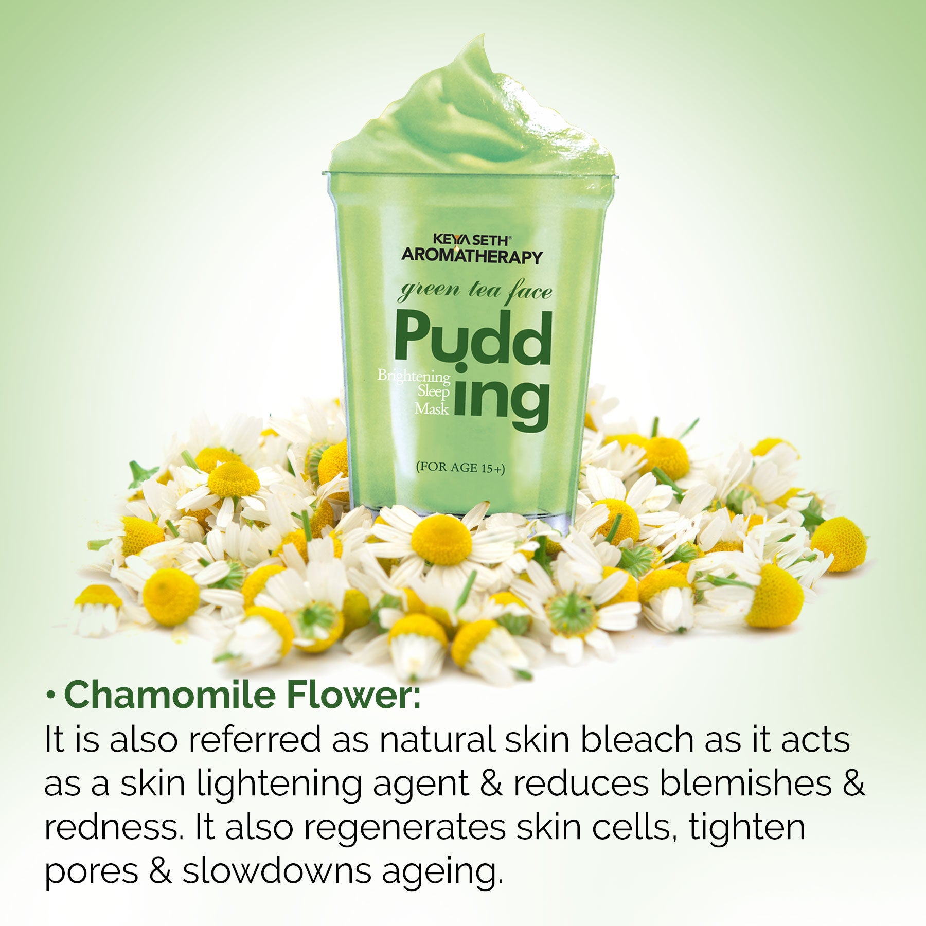 Keya Seth Aromatherapy, Green Tea Face Pudding Brightening Sleeping Mask