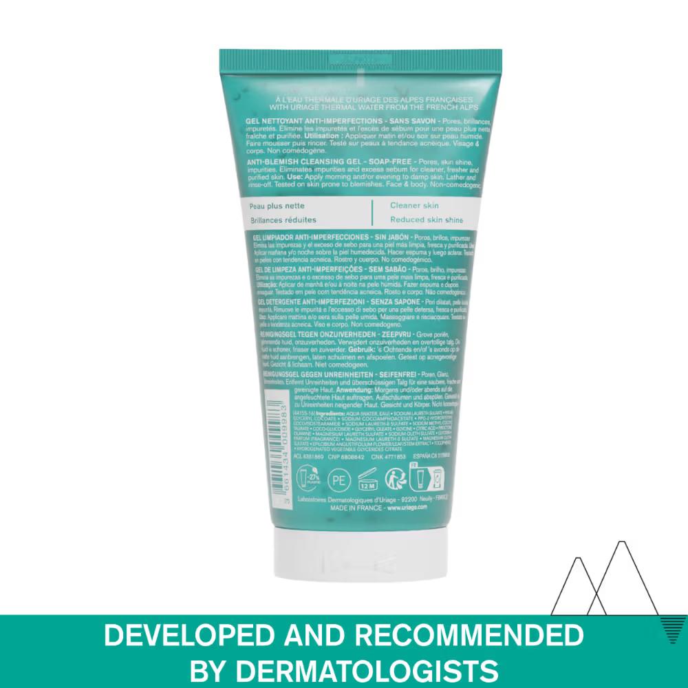 Hyseac Gentle Gel Face Wash for Oily Acne Prone Skin Foams, Purifies & Eliminates Excess Oil