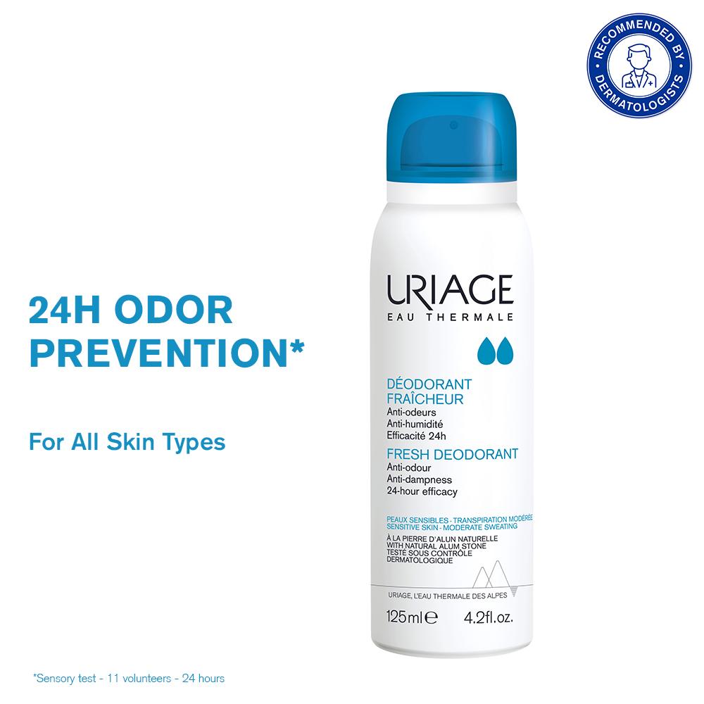 Fresh Body Deodorant Spray with Alum & Sweet Almond Oil Dermat Recommended for Sensitive Skin