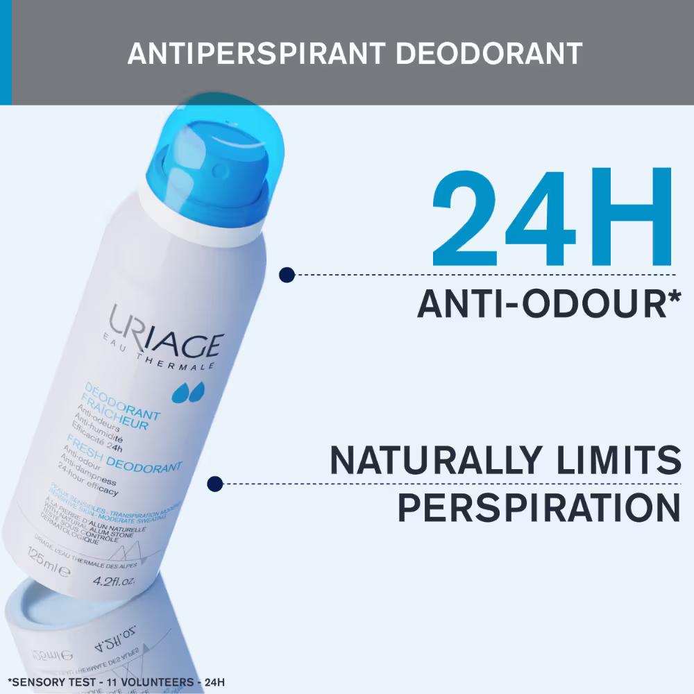 Fresh Body Deodorant Spray with Alum & Sweet Almond Oil Dermat Recommended for Sensitive Skin