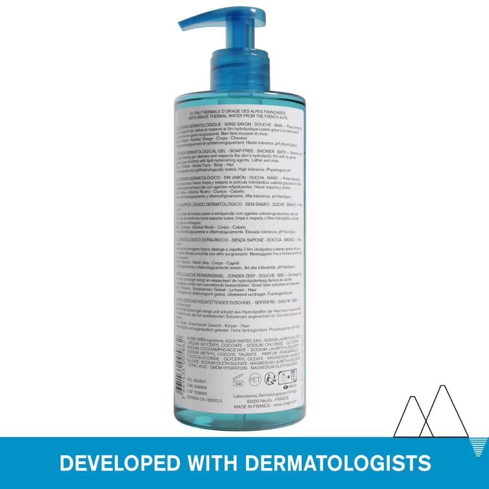Extra-Rich Dermatological Face & Body Wash Shower gel for Sensitive Skin Healthy pH 5.5