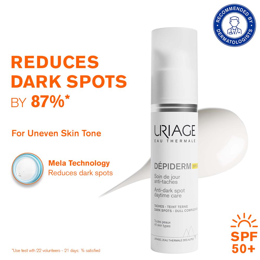 Depiderm Anti-Dark Spot Day Face Cream SPF 50+ Vitamin C Reduces Melasma Boosts Radiance