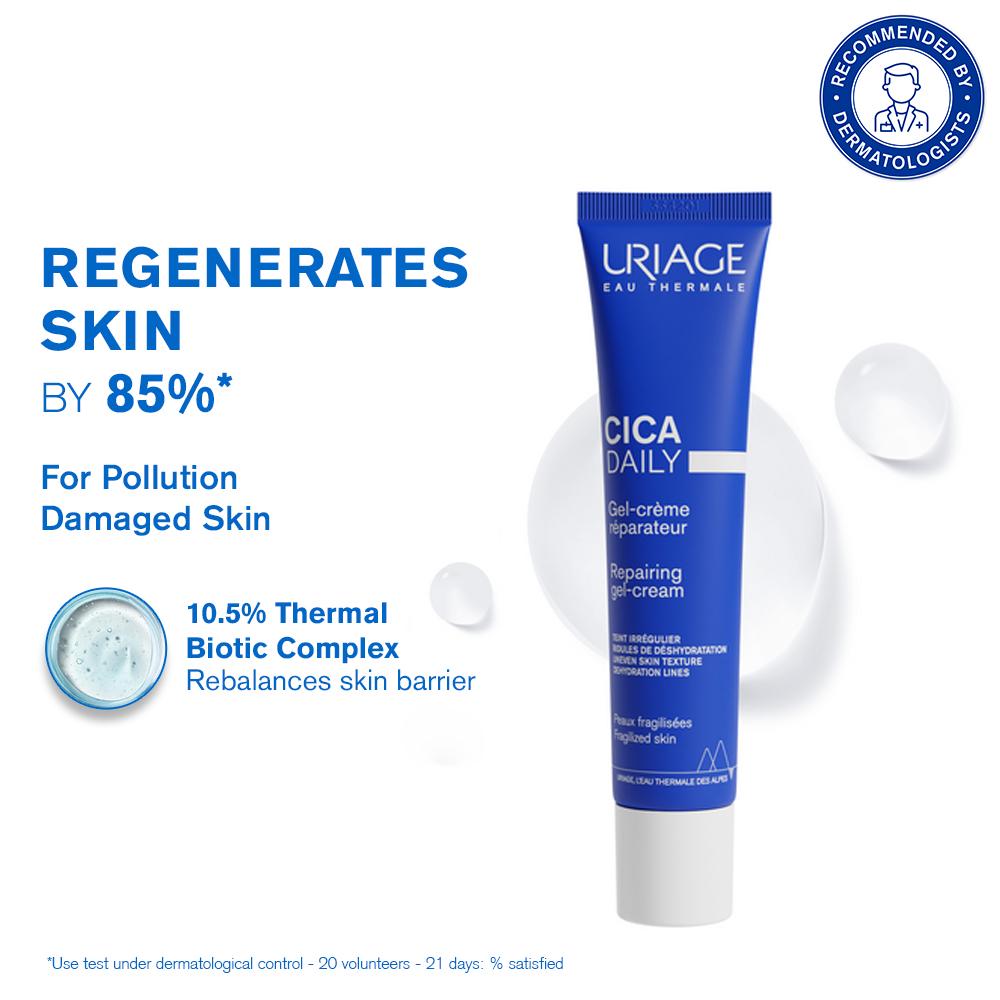 Cica-Daily Repairing Gel Face Cream Rejuvenates Skin Centella Asiatica Hyaluronic Acid Cu-Zn