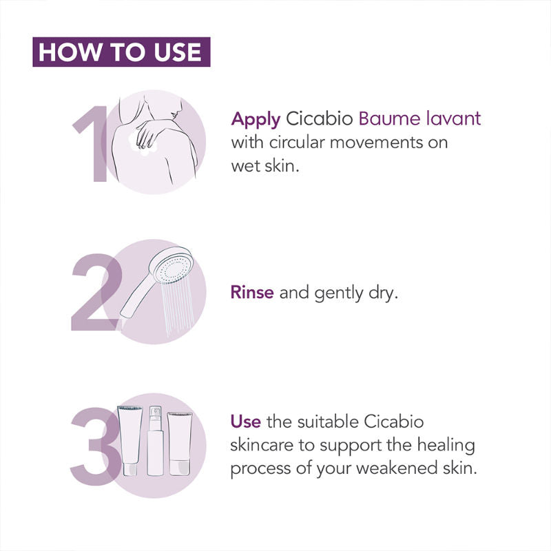 Cicabio Baume Lavant Face Wash For Weakened And Irritated Skin