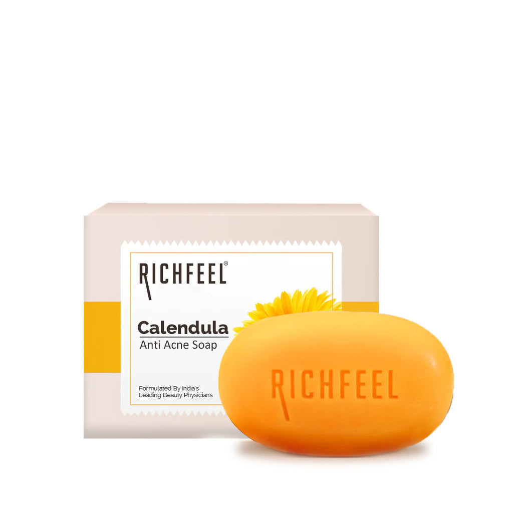 Calendula Anti-Acne Soap: Fights Pimples, Blemishes & Promotes Healthy, Luminous Skin