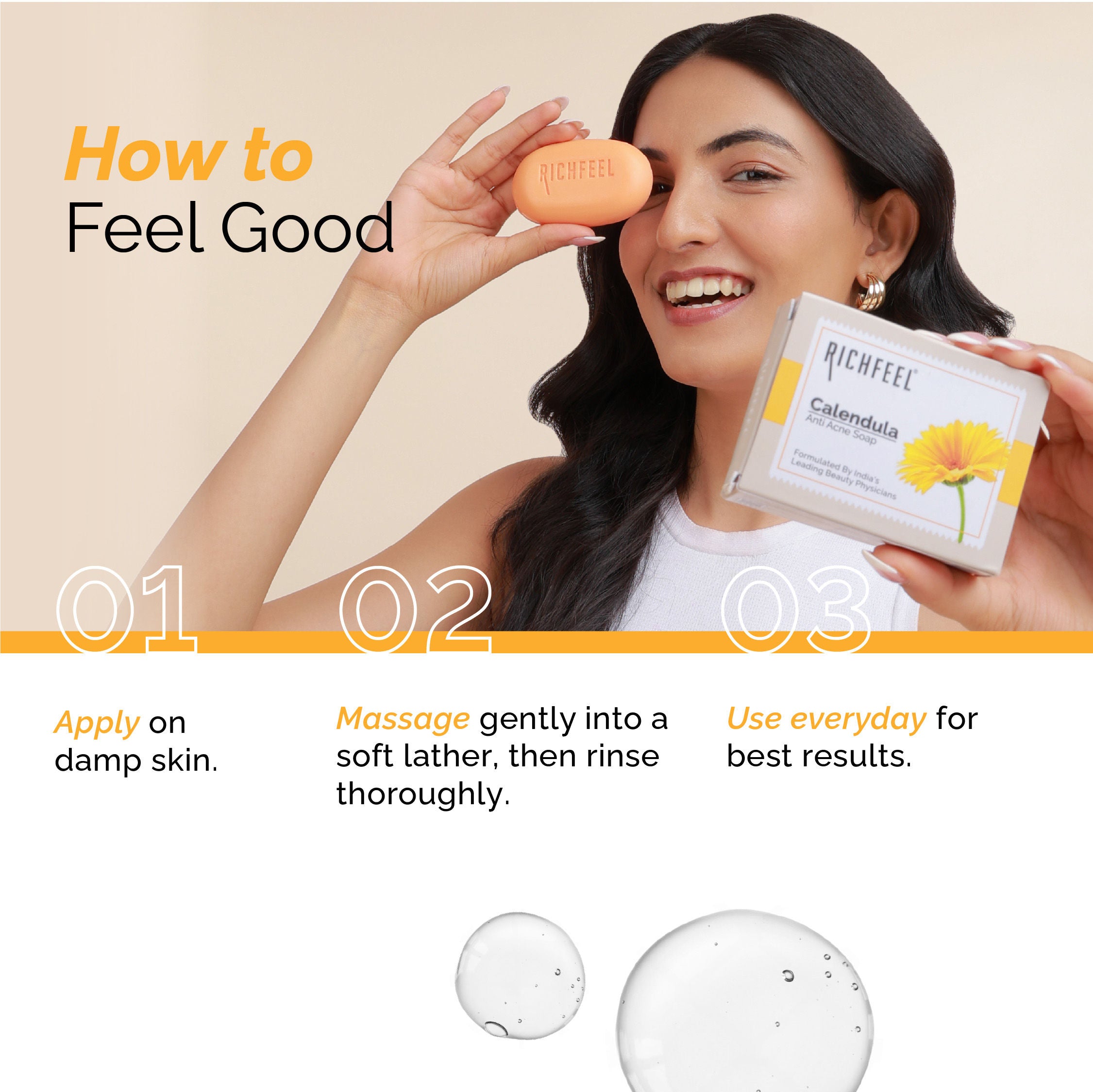 Calendula Anti-Acne Soap: Fights Pimples, Blemishes & Promotes Healthy, Luminous Skin