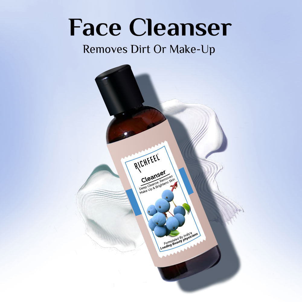 Gentle Face Cleanser for Dry to Normal, Sensitive Skin - Hydrating, Removes Dirt & Makeup