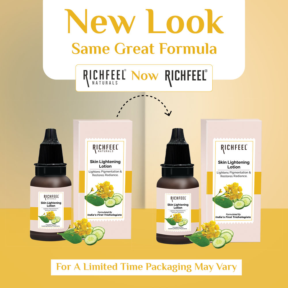 Skin Lightening Lotion - Reduces Pigmentation, Lightens Spots & Tan, Non-Oily Base