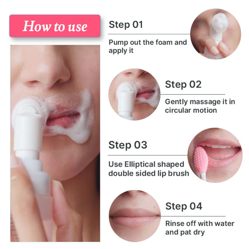 Lip Wash Lip Brightening, Lip Cleanser, For Dark & Dry Pigmented Lips For Women