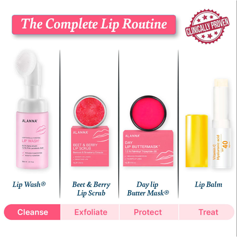 Lip Wash Lip Brightening, Lip Cleanser, For Dark & Dry Pigmented Lips For Women