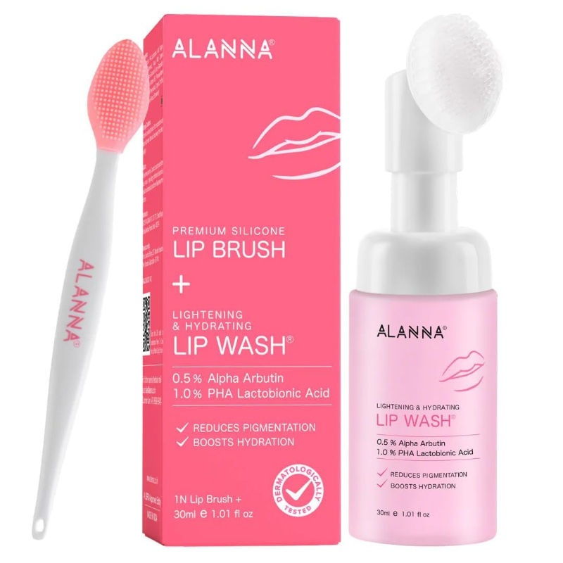 Lip Wash Lip Brightening, Lip Cleanser, For Dark & Dry Pigmented Lips For Women