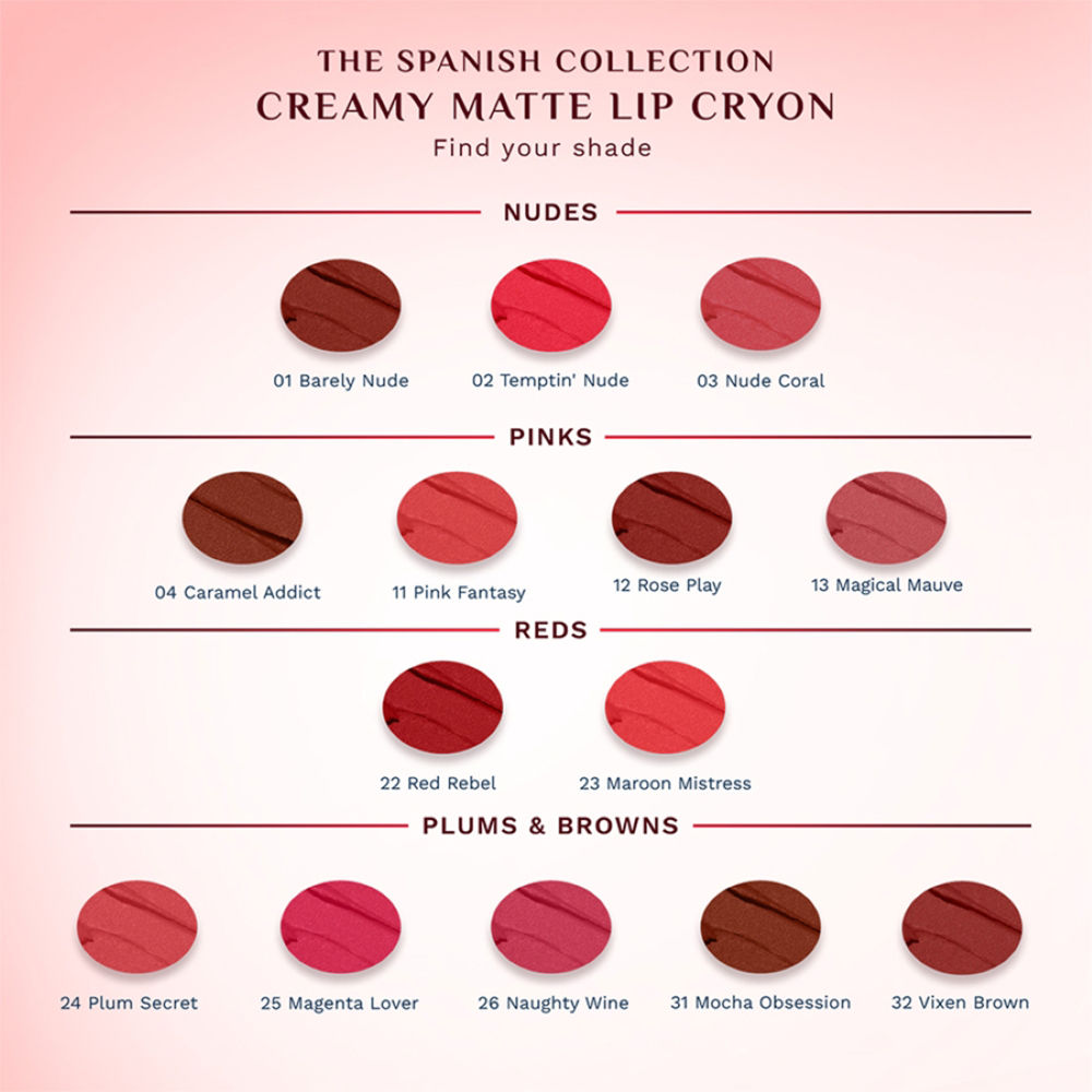 The Spanish Collection Matte Me Up Lip Crayon