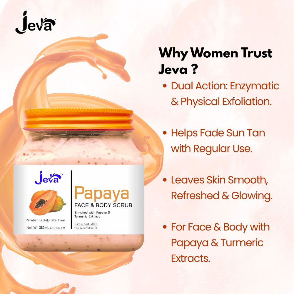 Papaya Tan Removal Scrub - Brightening & Smoothening