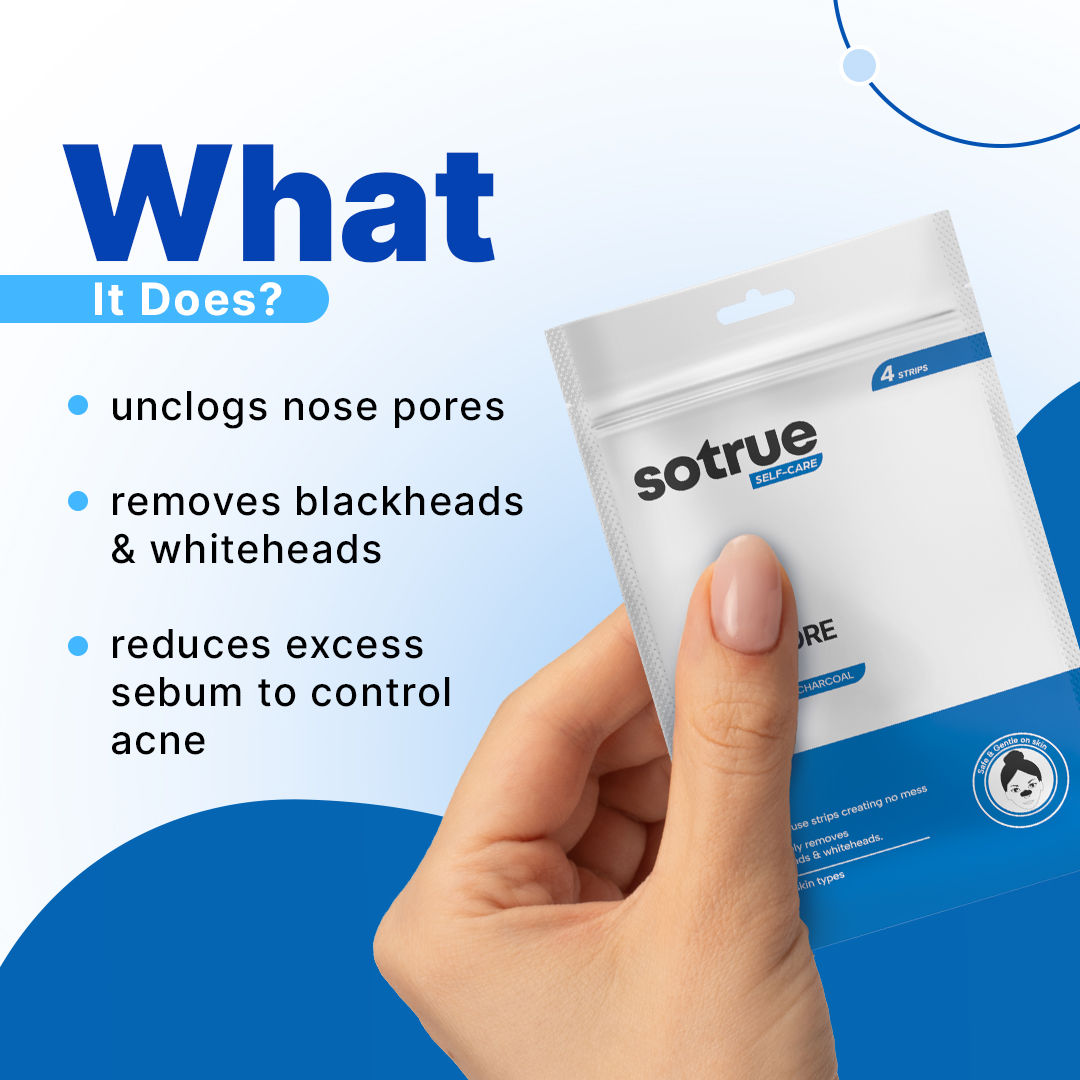 Charcoal Nose Pore Deep Cleansing Strips For Blackheads & Whiteheads Removal