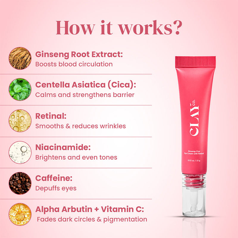 Ginseng Cica Brightening Under Eye Cream With Retinol
