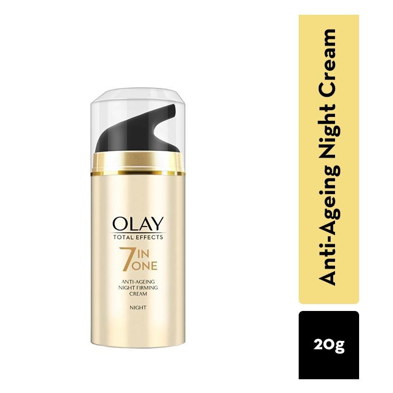 Total Effects Night Cream, Fights 7 Signs Of Ageing With Niacinamide And Green Tea Extracts