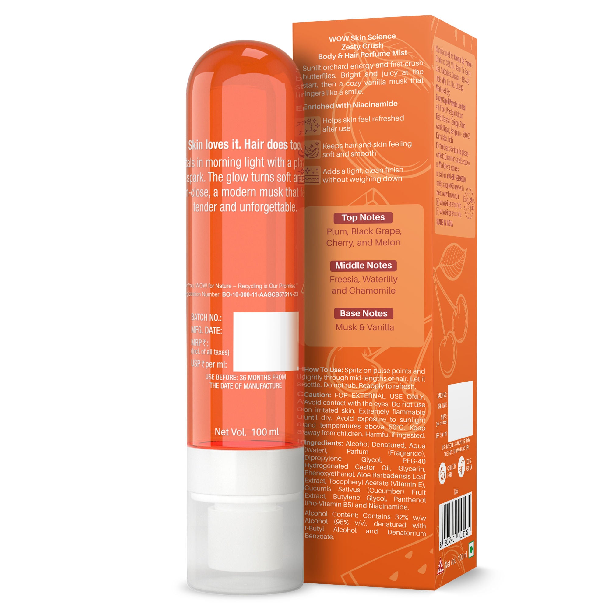 Skin Science Zesty Crush Body & Hair Perfume Mist