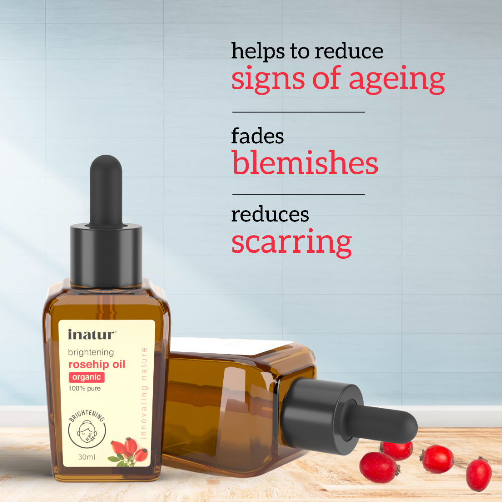 Rosehip Oil, 100% Pure & Cold Pressed, Moisturizing, Anti-Aging & Hydrating Facial Oil