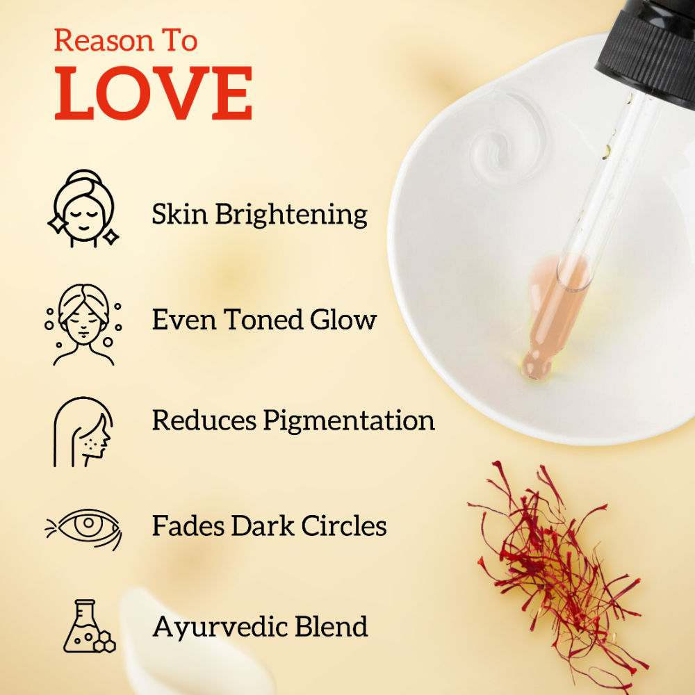 Kumkumadi Face Oil, Ayurvedic Glow Formula, Reduces Blemishes, Fine Lines, for All Skin