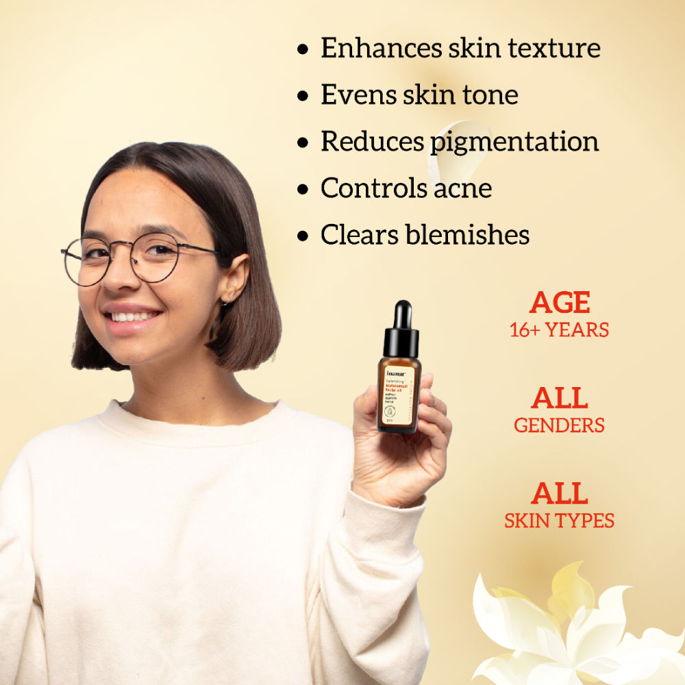 Kumkumadi Face Oil, Ayurvedic Glow Formula, Reduces Blemishes, Fine Lines, for All Skin
