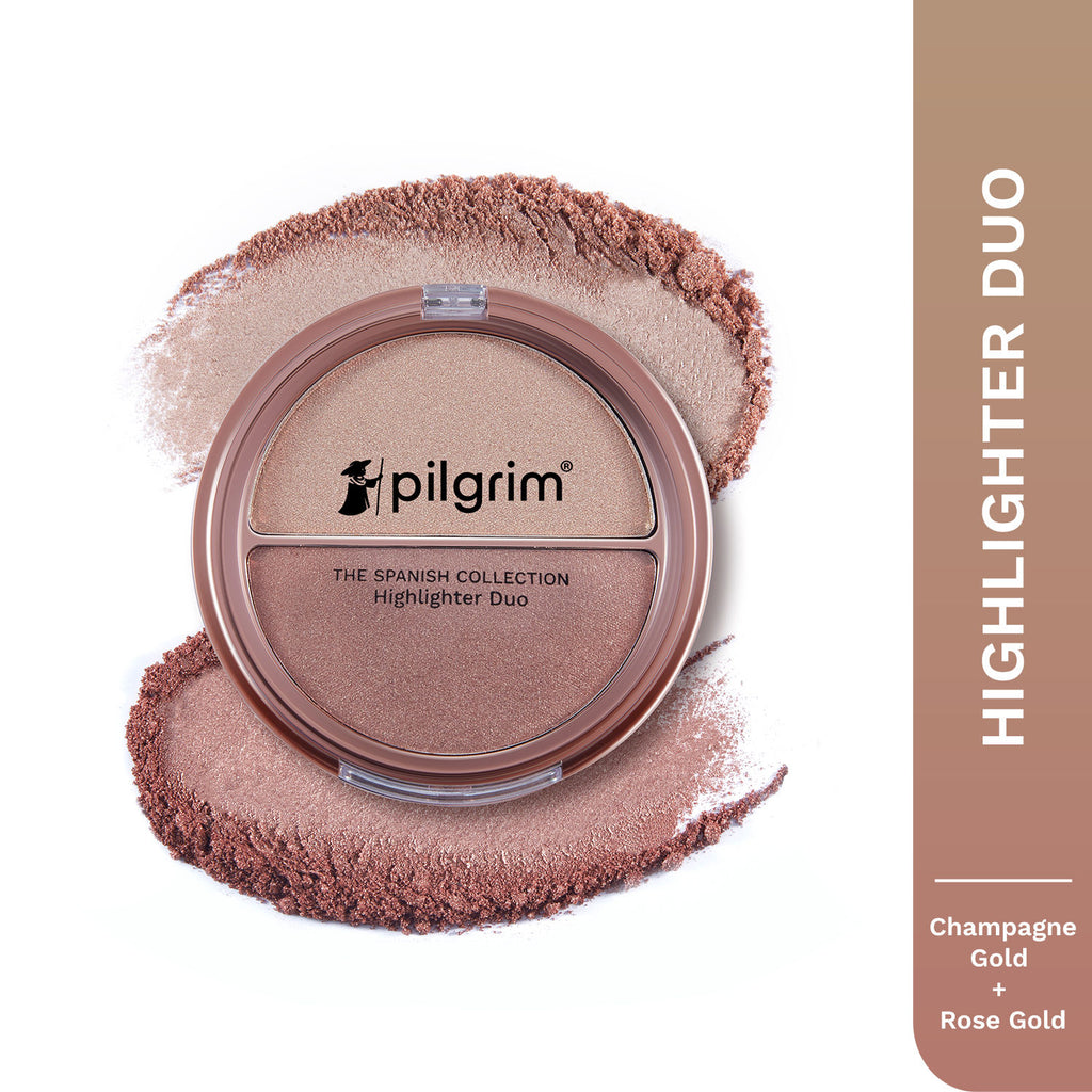 The Spanish Collection Highlighter Duo - Champagne Gold & Rose Gold 01