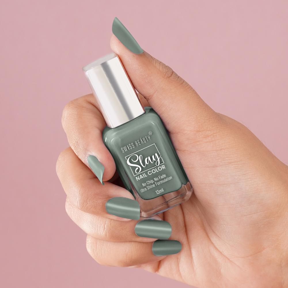 Slay Nail Color Ultra Shine Formulation - 26 Grey Stone