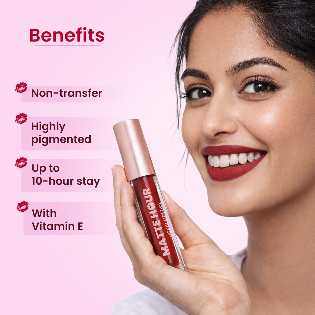 Matte Hour Waterproof Liquid Lipstick, Up To 10-Hour