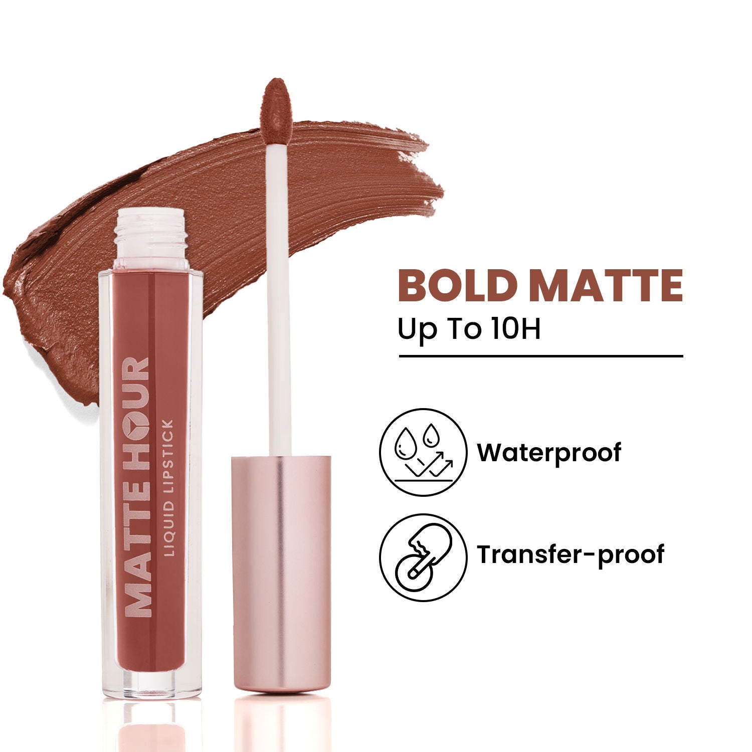 Matte Hour Waterproof Liquid Lipstick, Up To 10-Hour - 9 Cinnamon Sour