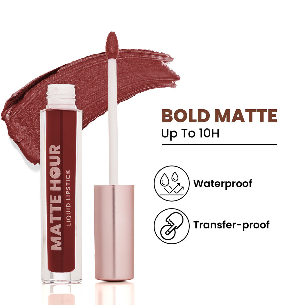 Matte Hour Waterproof Liquid Lipstick, Up To 10-Hour - 15 Royal Manhattan