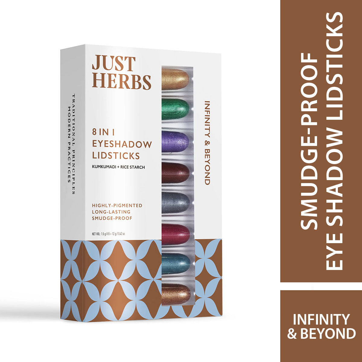 8 In 1 Eye Shadow Lidsticks Highly-pigmented Long-lasting Smudge-proof