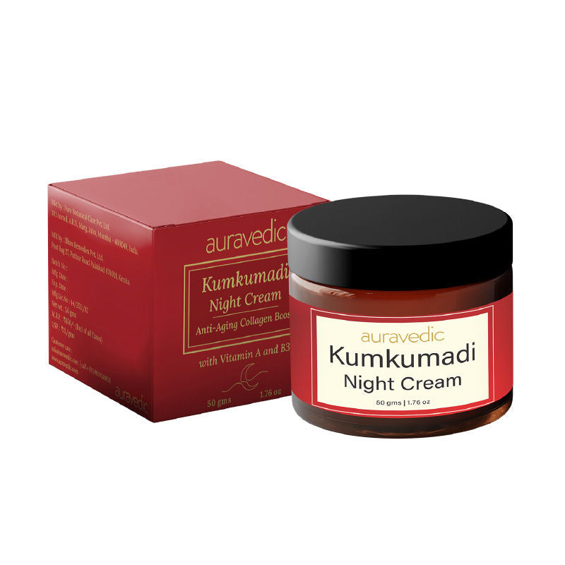 Kumkumadi Oil Retinol Night Cream With Kumkumadi Tailam Niacinamide Cream For Pigmentation