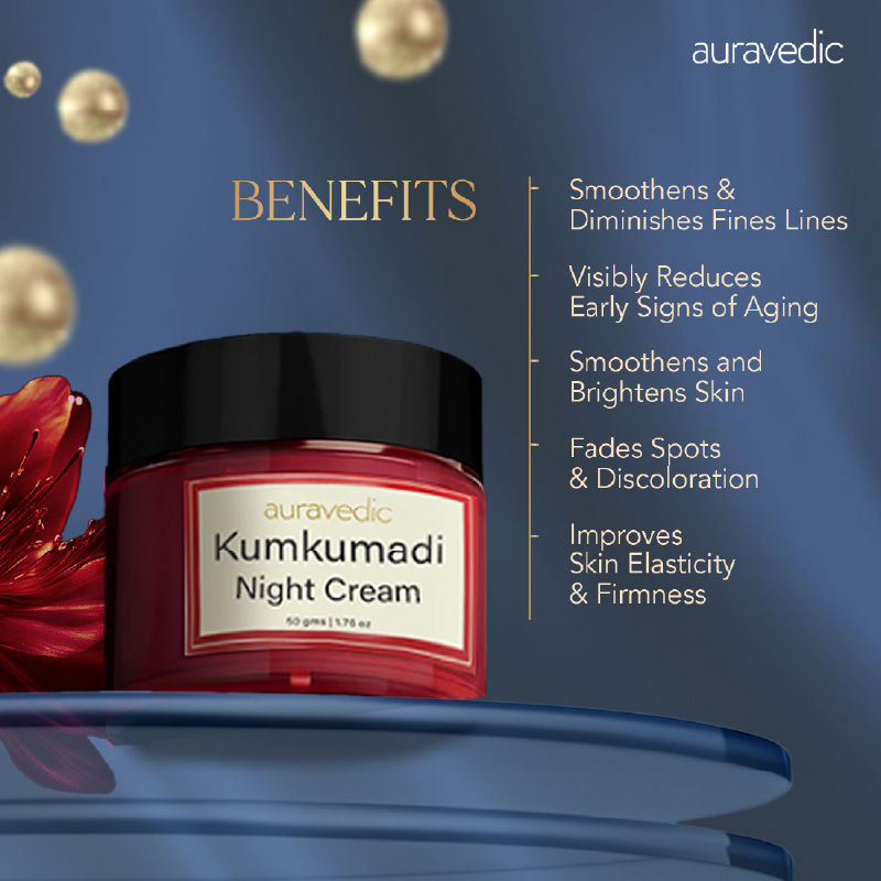 Kumkumadi Oil Retinol Night Cream With Kumkumadi Tailam Niacinamide Cream For Pigmentation