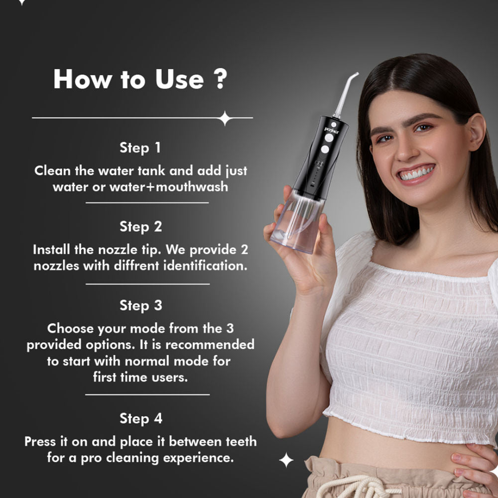 Power Dental Flosser - Granite Black
