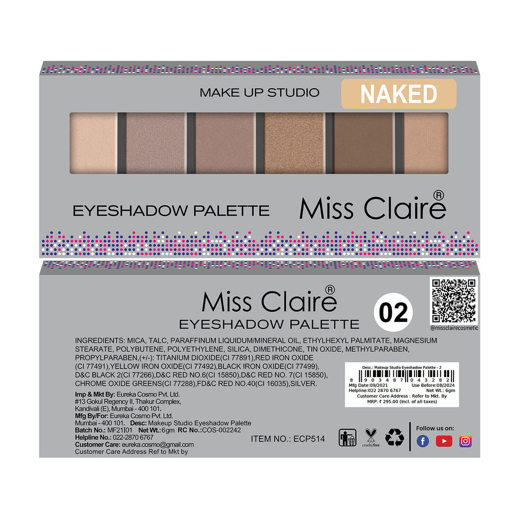 Makeup Studio Eyeshadow Palette - 2 Naked