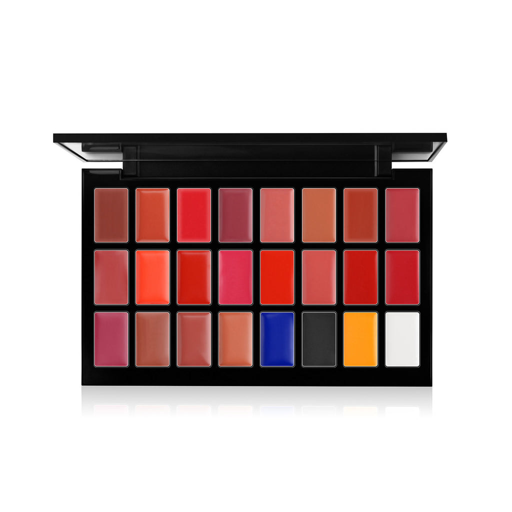 Studio HD Lipstick Vault Palette X24 - Create 100+ Lip Shades, Intense Color Payoff, Lightweight