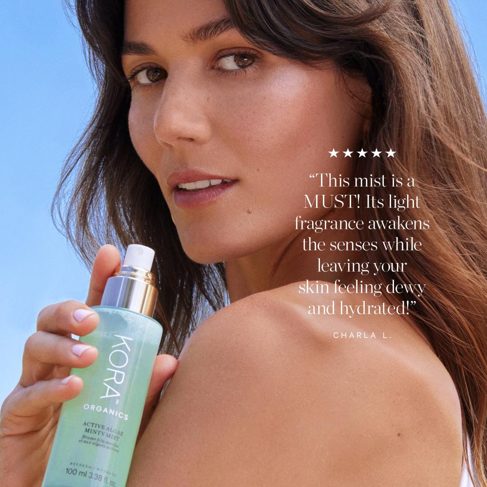 Active Algae Minty Mist Hydrates Refreshes Boosts Glow With Aloe Microalgae Peppermint